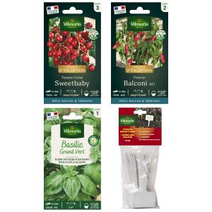 Kit semis spécial balcon + 12 étiquettes de marquage offertes